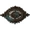 Ekena Millwork Antonio Ceiling Medallion, Hand-Painted Bronze Blue Patina, 35 7/8"W x 22 1/2"H x 4 3/8"P CM35X22ANBBS - alternate 1
